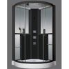Душевая кабина Grossman GR-242 120x120 профиль Черный стекло прозрачное
