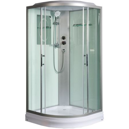 Душевая кабина WeltWasser WW500 Werra 1002 100x100 10000003227 профиль Хром стекло прозрачное