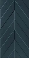 Керамическая плитка Marca Corona 4D Chevron Deep Blue Matt Rett настенная 40х80 см