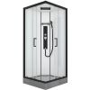 Душевая кабина Black&White Galaxy 8002900 с гидромассажем профиль Черный задняя стенка Белая