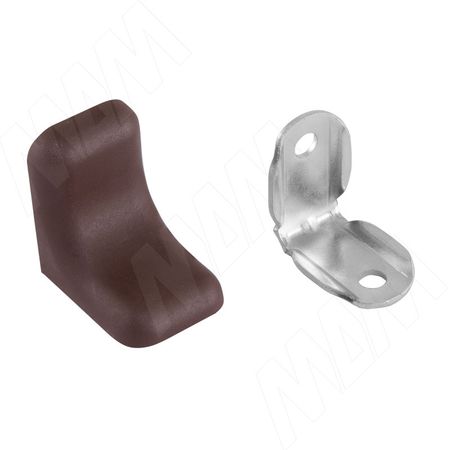 WINK Уголок мебельный с пластиковой накладкой 26х26х20 мм, венге (SPC26X26X20WE)