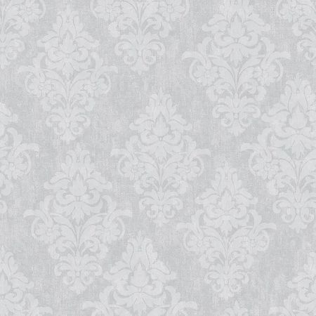 Обои Bruno Zoff Silver 60110-3 Фольга на флизелине (1,06*10,05) Серый, Дамаск