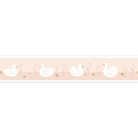 Бордюр детский Casadeco Rose Nino 85514118 Винил на флизелине (0,11*5) Бежевый, Птицы