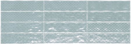 Керамическая плитка El Barco Music Azul Decor настенная 7,5х30 см