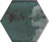 Керамическая плитка Ceramica Ribesalbes Hope Blue Hex Glossy PT03128 настенная 15x17,3 см
