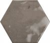 Керамическая плитка Ceramica Ribesalbes Hope Espresso Hex Glossy PT03130 настенная 15x17,3 см
