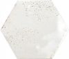 Керамическая плитка Ceramica Ribesalbes Hope White Hex Glossy PT03126 настенная 15x17,3 см