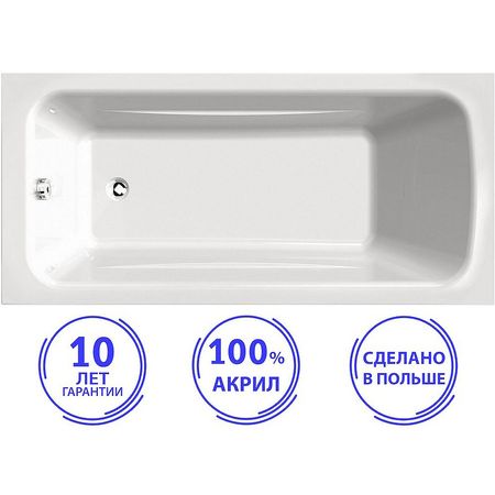 Акриловая ванна C-Bath Muse 180x70 CBQ011002 без гидромассажа