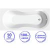 Акриловая ванна C-Bath Salus 130x70 CBQ006002 без гидромассажа