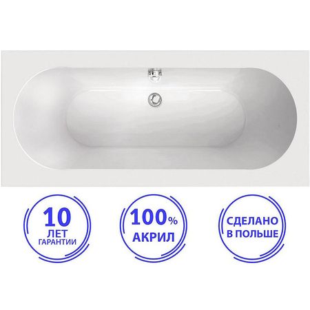 Акриловая ванна C-Bath Cora 170x70 CBQ001001 без гидромассажа