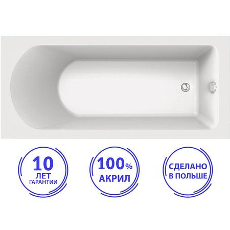 Акриловая ванна C-Bath Geba 180x75 CBQ009002 без гидромассажа