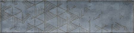 Керамическая плитка Cifre Omnia Blue Decor настенная 7,5х30 см