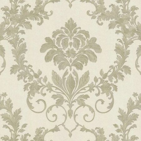 Обои Emiliana Parati Luce 72877 Винил на флизелине (1,06*10,05) Бежевый, Дамаск