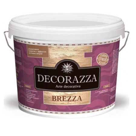 Декоративная краска Decorazza brezza песок белая 5.0кг