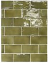 Керамическая плитка Equipe Manacor Basil Green 26908 настенная 7,5х15 см