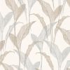 Обои Erismann Elle 2 12117-08 Винил на флизелине (1,06*10,05) Серый/Бежевый, Листья