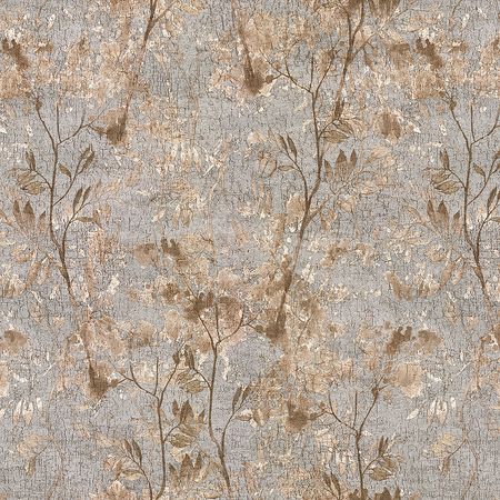 Обои Emiliana Parati Gianfranco Ferre Home 3 62004 Винил на флизелине (1,06*10,05) Серый/Коричневый, Листья