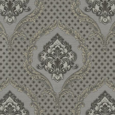 Обои Emiliana Parati Gianfranco Ferre Home 3 62032 Винил на флизелине (1,06*10,05) Коричневый/Серый, Дамаск