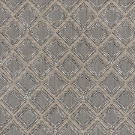 Обои Emiliana Parati Gianfranco Ferre Home 3 62066 Винил на флизелине (1,06*10,05) Коричневый, Геометрия/Ромб