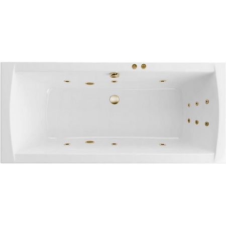 Акриловая ванна Excellent Aquaria Lux 180x80 WAEX.AQU18.LINE.BR с гидромассажем