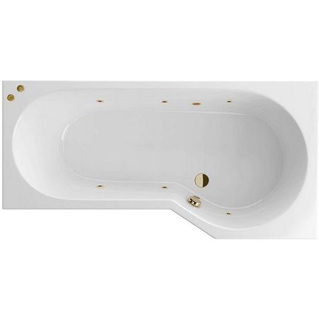 Акриловая ванна Excellent Be Spot 160x80 R WAEX.BSP16.SOFT.BR с гидромассажем