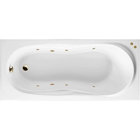 Акриловая ванна Excellent Sekwana 170x75 WAEX.SEK17.SOFT.BR с гидромассажем
