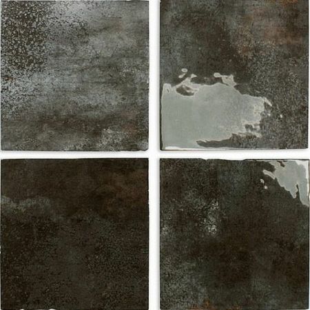 Керамическая плитка DNA Tiles Enamel Square Charcoal 123076 настенная 12,5х12,5 см