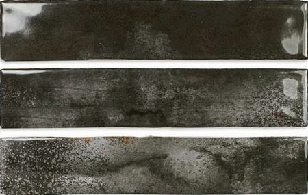 Керамическая плитка DNA Tiles Enamel Charcoal 123144 настенная 5х25 см