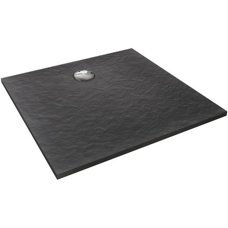 Душевой поддон из искусственного камня Jacob Delafon Tolbiac 90x90 E6D327RU-NGM Черный матовый