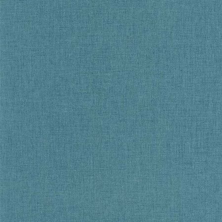 Обои Caselio Linen Edition 103226014 Винил на флизелине (0,53*10,05) Бирюзовый, Однотонные/Рогожка