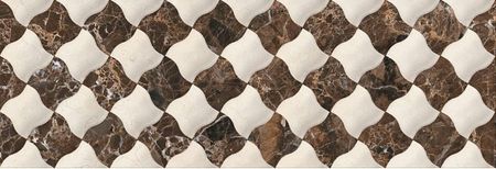 Керамическая плитка Click Ceramica Clasic Decor Dark CLC000003 настенная 25х75 см