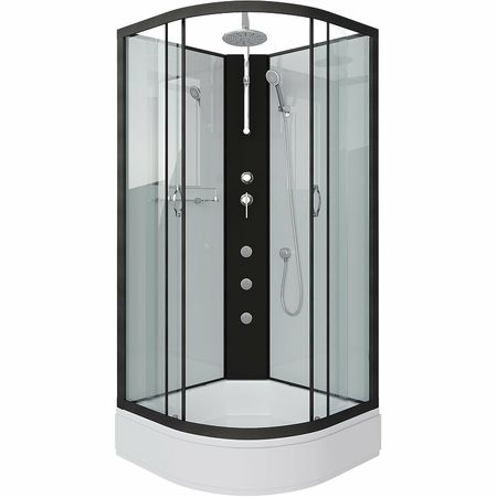Душевая кабина Niagara Classic 100х100 NG-6702-14BKTG с гидромассажем
