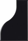 Керамическая плитка Equipe Curve Black 28849 настенная 8,3х12 см