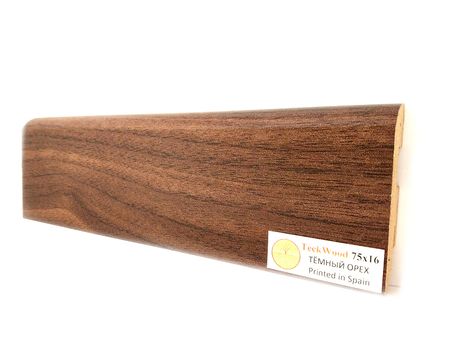 Плинтус TeckWood Темный орех 2150х75х16 мм