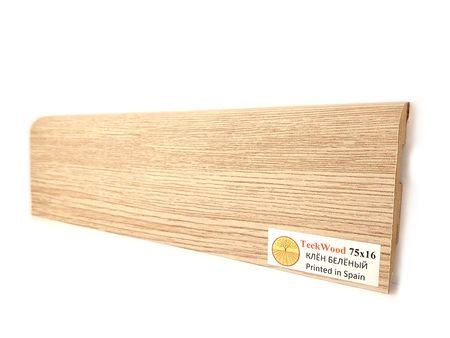 Плинтус TeckWood Клен беленый 2150х75х16 мм