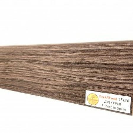 Плинтус TeckWood Дуб Серый 2150х75х16 мм