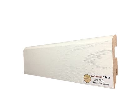 Плинтус TeckWood Дуб Лёд 2150х75х16 мм