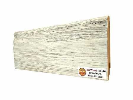 Плинтус TeckWood Дуб Аляска 2150х100х16 мм
