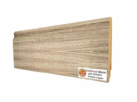Плинтус TeckWood Дуб Серебро 2150х100х16 мм