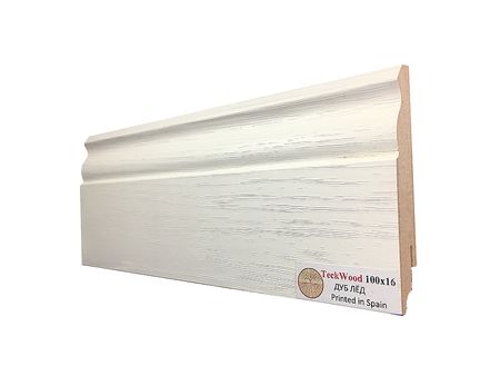 Плинтус TeckWood Дуб Лёд 2150х100х16 мм