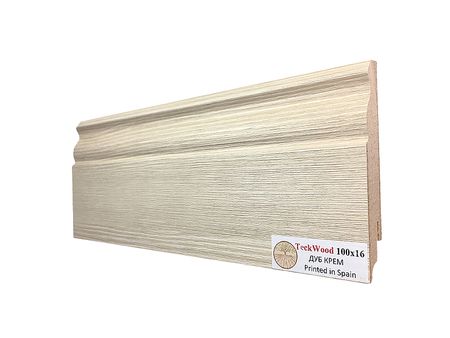 Плинтус TeckWood Дуб Крем 2150х100х16 мм