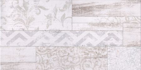 Керамическая плитка GlobalTile San Remo Белый геометрия GT13VG настенная 25х50 см