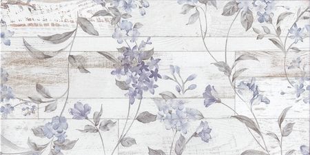 Керамическая плитка GlobalTile San Remo Белый панно часть 2 GT15VG настенная 25х50 см