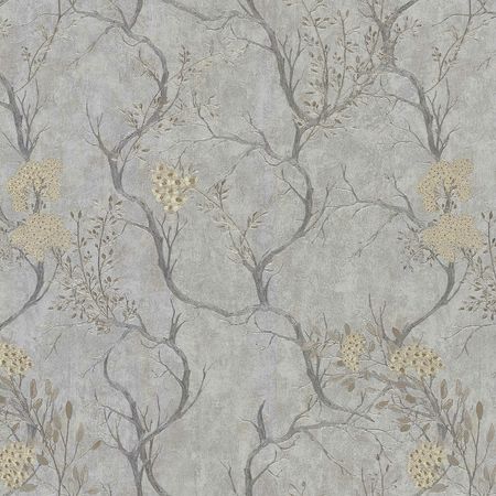 Обои Emiliana Parati Zen 72960 Винил на флизелине (1,06*10,05) Серый, Деревья