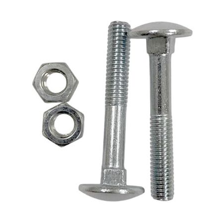 Болт мебельный Локри DIN603 М6x50 с гайкой 4 шт