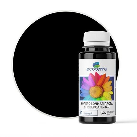 паста колеровочная ECOTERRA черный N21 0,1л, арт.ЭК000116088