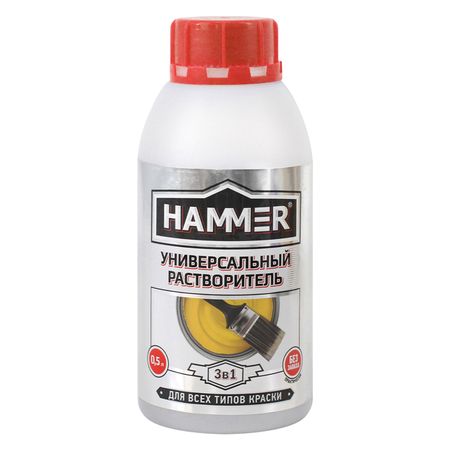 растворитель-очиститель HAMMER 0,5 л, арт.ЭК000126966