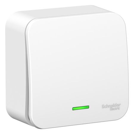 выключатель 1-клавишный SCHNEIDER ELECTRIC Blanca 10А с/и белый