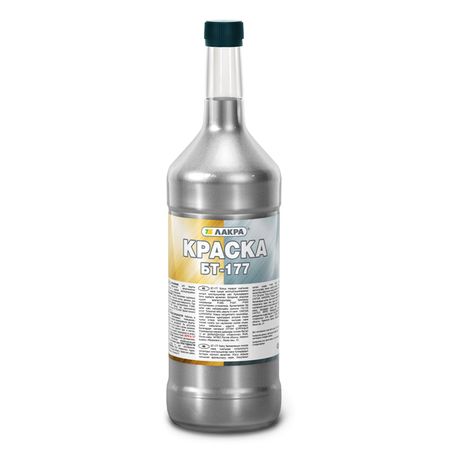краска алкидная ЛАКРА БТ-177 серебрянка 0,5л, арт.0007923