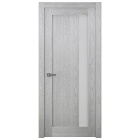 полотно дверное BELWOODDOORS Челси-2 Ясень рибейра стекло 200х70см